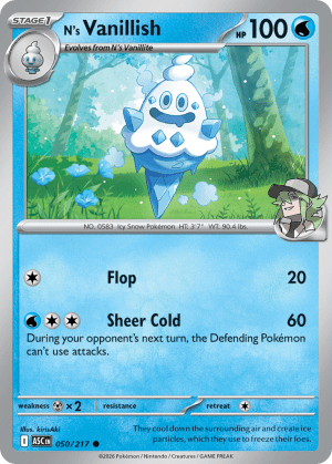 N's Vanillish (Poke Ball Reverse Holofoil)