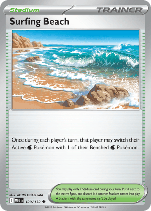 Surfing Beach (Reverse Holofoil)