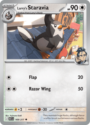 Larry's Staravia (Energy Reverse Holofoil)