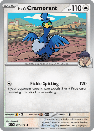 Hop's Cramorant (Poke Ball Reverse Holofoil)