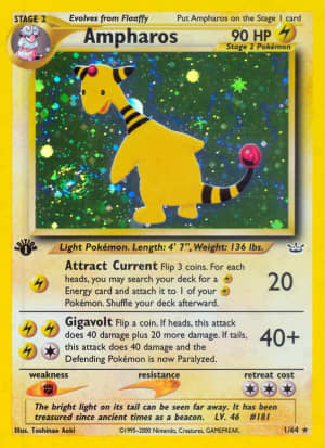 Ampharos (Unlimited Holofoil)