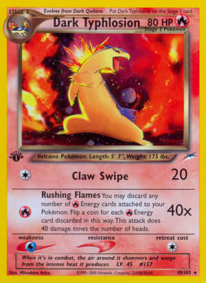 Dark Typhlosion (Unlimited Holofoil)