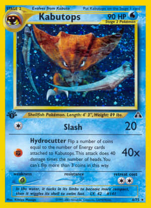 Kabutops (Unlimited Holofoil)