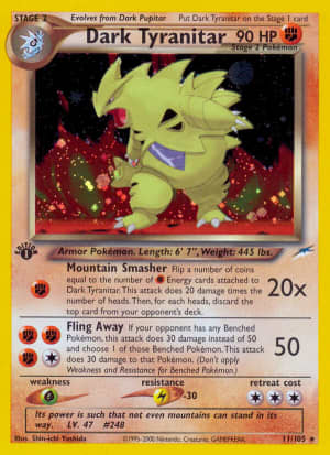 Dark Tyranitar (First Edition Holofoil)
