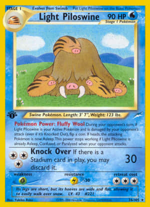 Light Piloswine (First Edition)