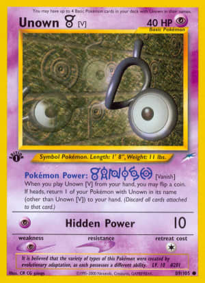 Unown [V] (Unlimited)