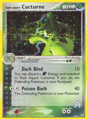 Team Aqua's Cacturne (Reverse Holofoil)