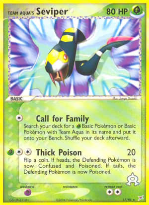 Team Aqua's Seviper (Reverse Holofoil)