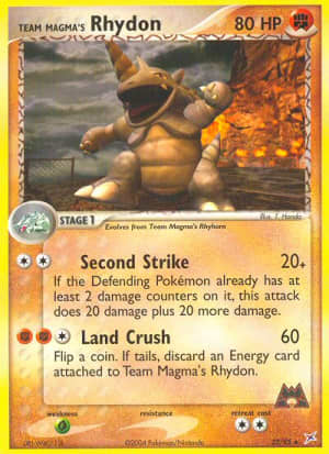 Team Magma's Rhydon (Reverse Holofoil)