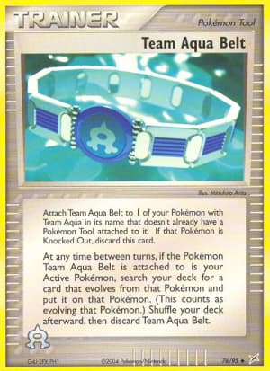 Team Aqua Belt (Reverse Holofoil)