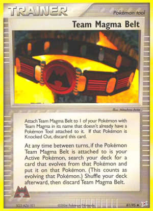 Team Magma Belt (Reverse Holofoil)