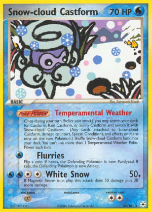 Snow-cloud Castform (Reverse Holofoil)