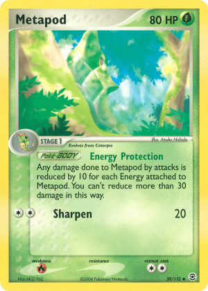 Metapod (Reverse Holofoil)