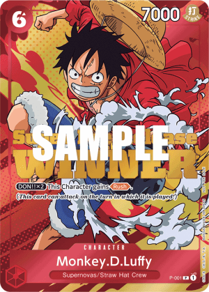 Monkey.D.Luffy (Super Pre Release Winner Stamp)