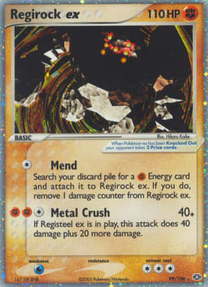 Regirock ex (Holofoil)
