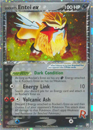 Rocket's Entei ex (Holofoil)