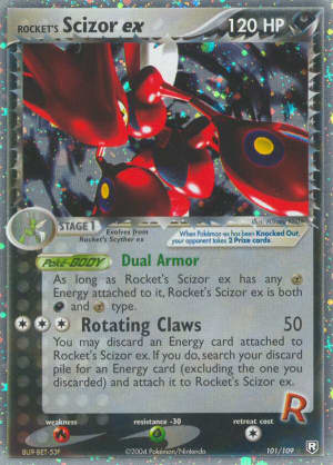 Rocket's Scizor ex (Holofoil)