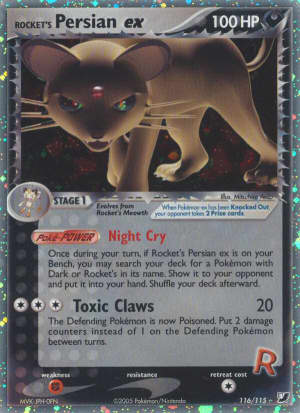 Rocket's Persian ex (Holofoil)