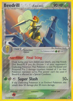 Beedrill δ (Holofoil)