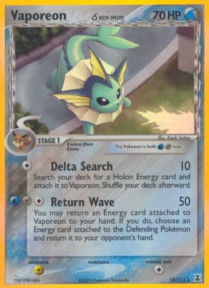 Vaporeon δ (Holofoil)