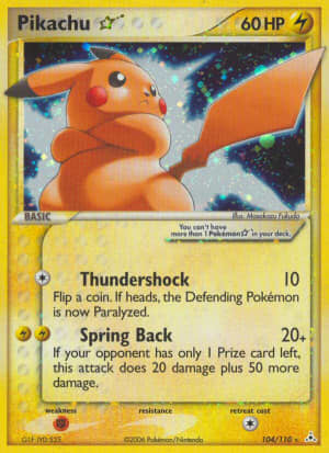Pikachu ☆ (Holofoil)