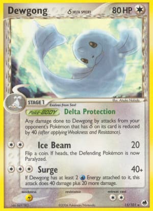 Dewgong δ (Reverse Holofoil)