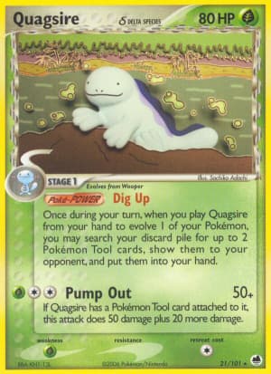 Quagsire δ (Reverse Holofoil)
