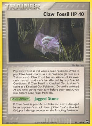 Claw Fossil (Reverse Holofoil)