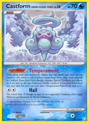 Castform Snow-Cloud Form (Reverse Holofoil)