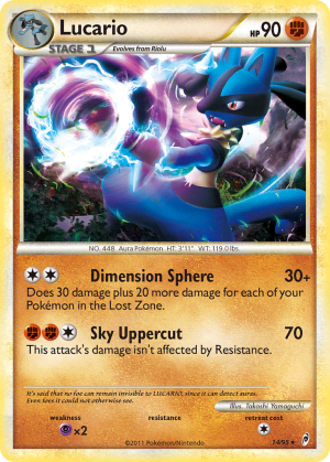 Lucario (Cracked Ice Holofoil)