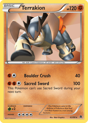 Terrakion (Reverse Holofoil)