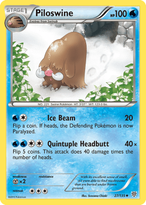 Piloswine (Reverse Holofoil)