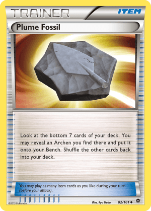 Plume Fossil (Reverse Holofoil)