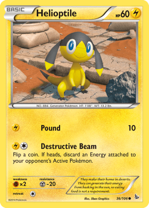 Helioptile (Reverse Holofoil)
