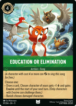 Education or Elimination