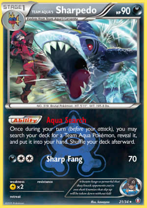 Team Aqua's Sharpedo (Reverse Holofoil)