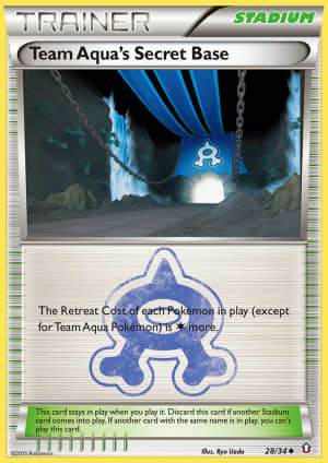 Team Aqua's Secret Base (Reverse Holofoil)