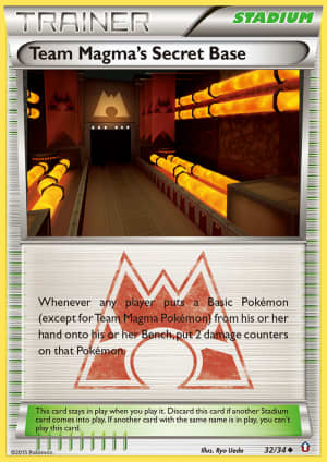 Team Magma's Secret Base (Reverse Holofoil)