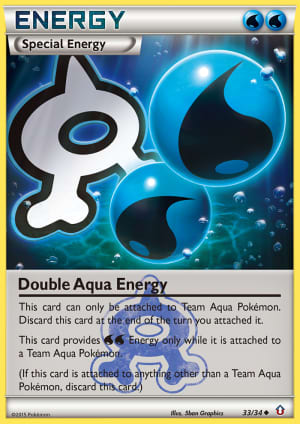 Double Aqua Energy (Reverse Holofoil)