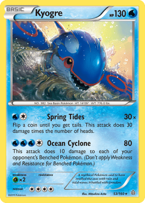 Kyogre (Reverse Holofoil)