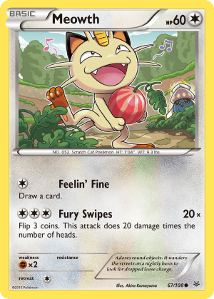 Meowth (Build A Bear Stamp)