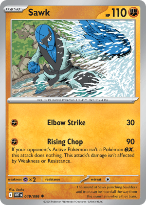 Sawk (Poke Ball Reverse Holofoil)