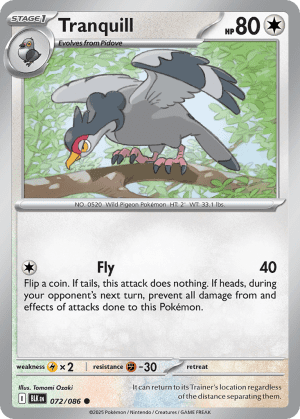Tranquill (Poke Ball Reverse Holofoil)