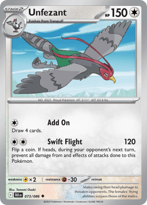 Unfezant (Master Ball Reverse Holofoil)