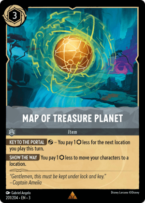 Map of Treasure Planet (Cold Foil)
