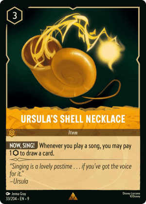 Ursula's Shell Necklace (Cold Foil)