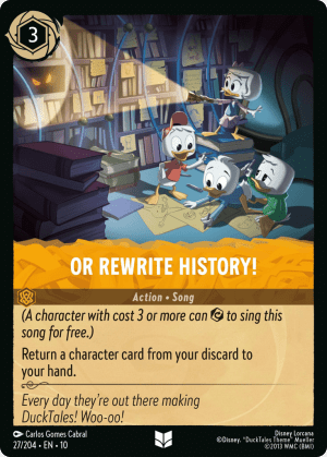 Or Rewrite History! (Cold Foil)
