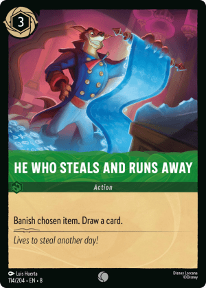 He Who Steals and Runs Away (Cold Foil)