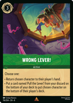 Wrong Lever!