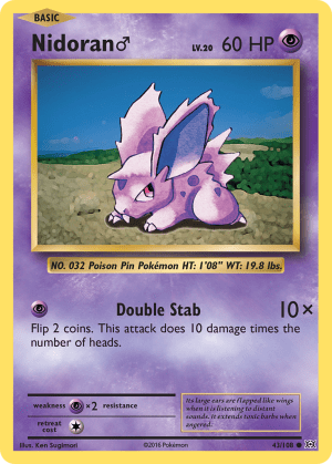 Nidoran ♂ (Reverse Holofoil)
